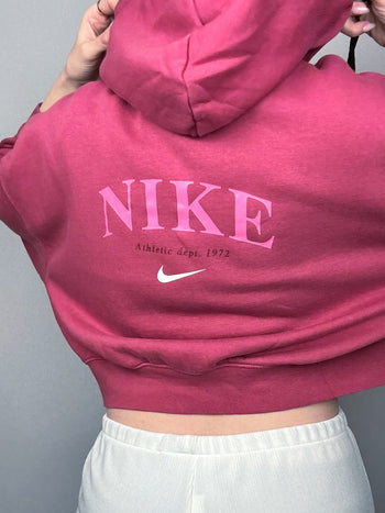 Veste sweat à capuche rose NIKE L vintage