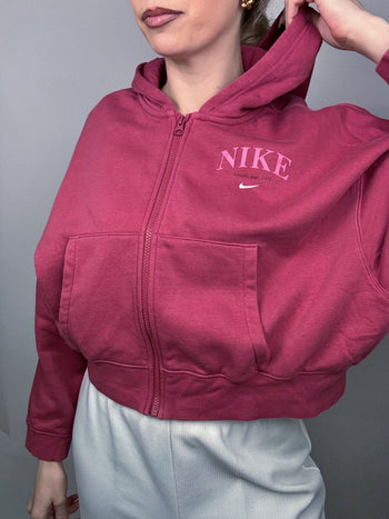 Veste sweat à capuche rose NIKE L vintage