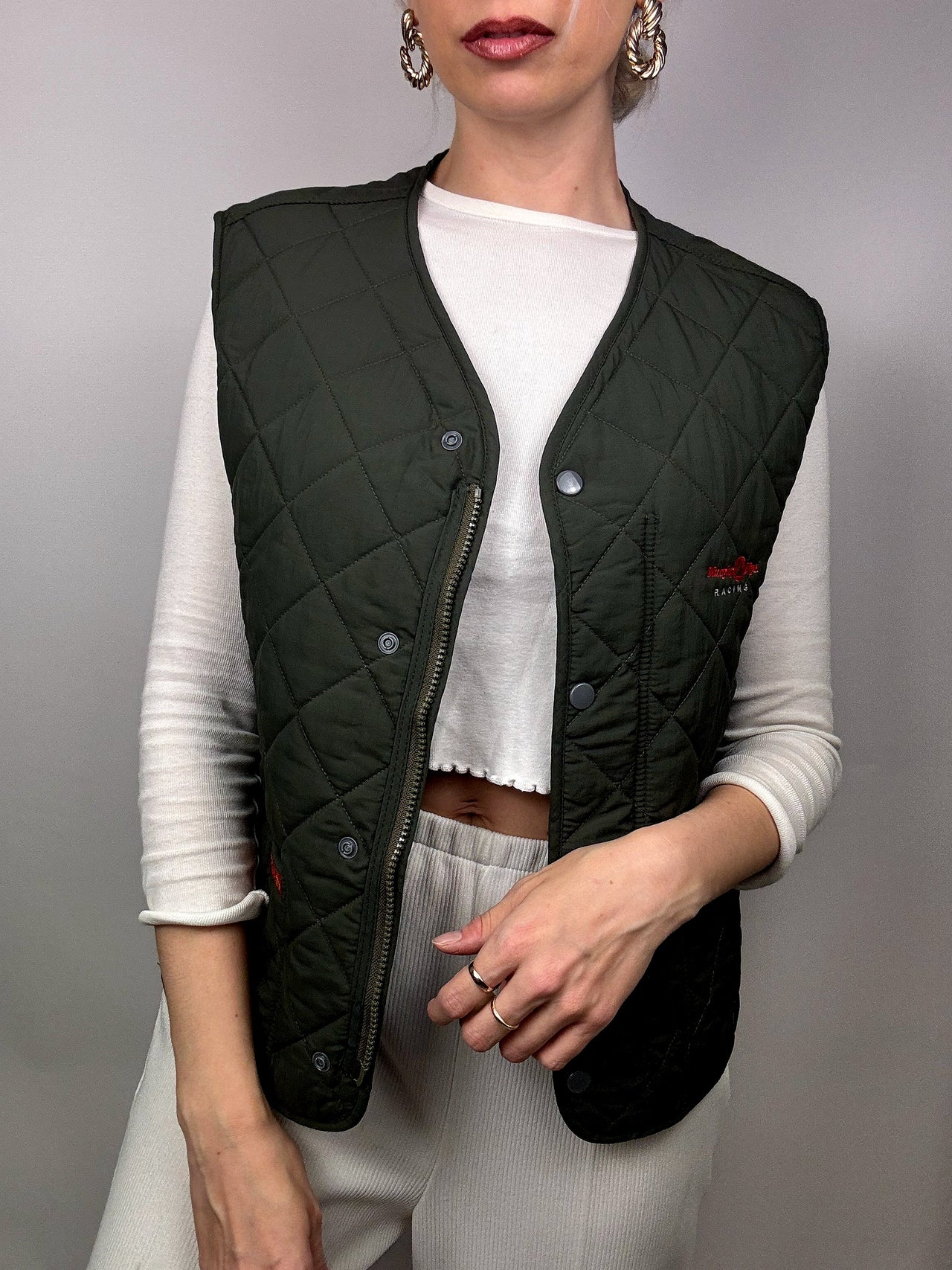 Gilet matelassé sans manches Vintage