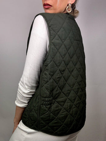 Gilet matelassé sans manches Vintage