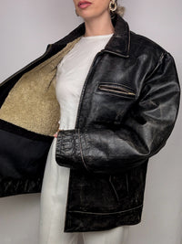 Vintage GAP Straight Leather Jacket