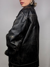 Vintage GAP Straight Leather Jacket