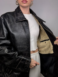 Vintage GAP Straight Leather Jacket