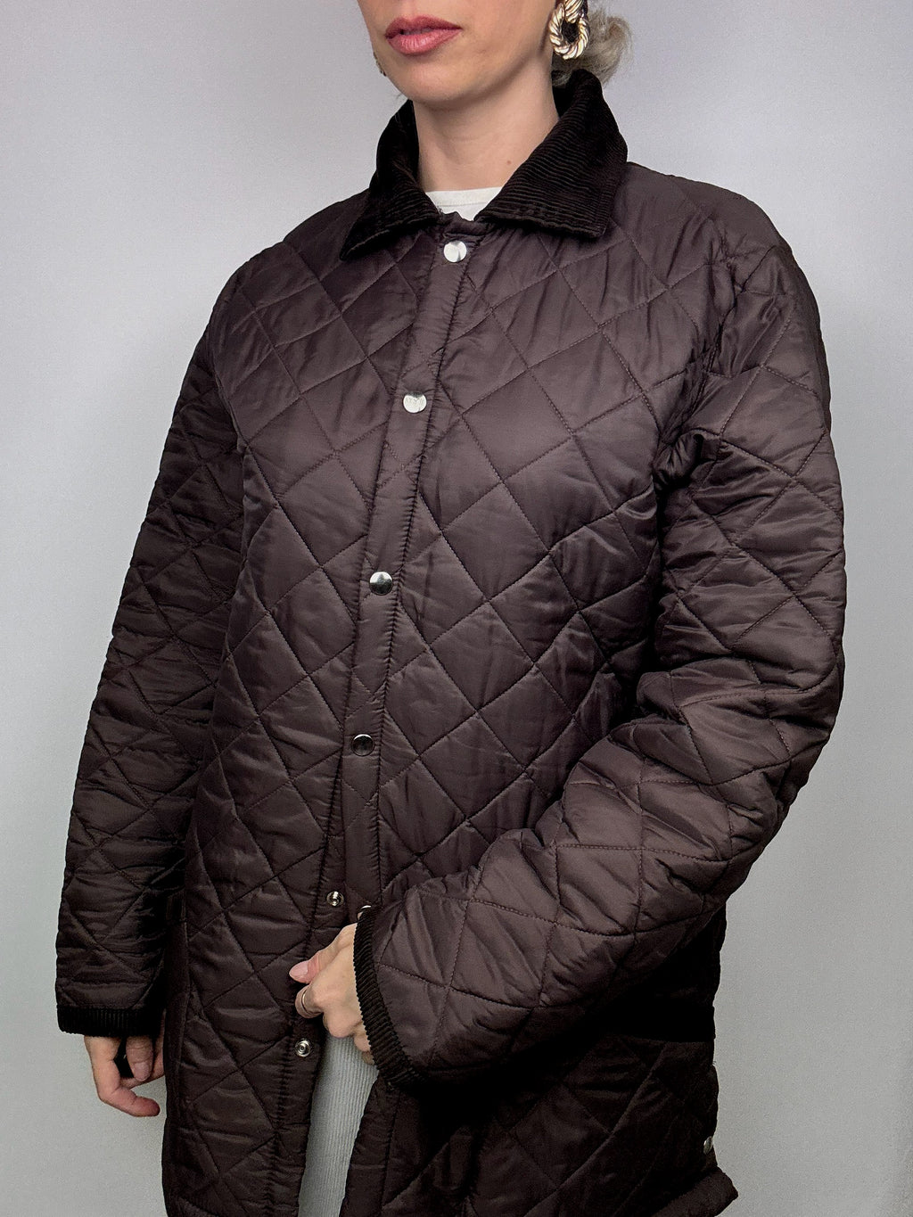 Vintage Brown Quilted Jacket