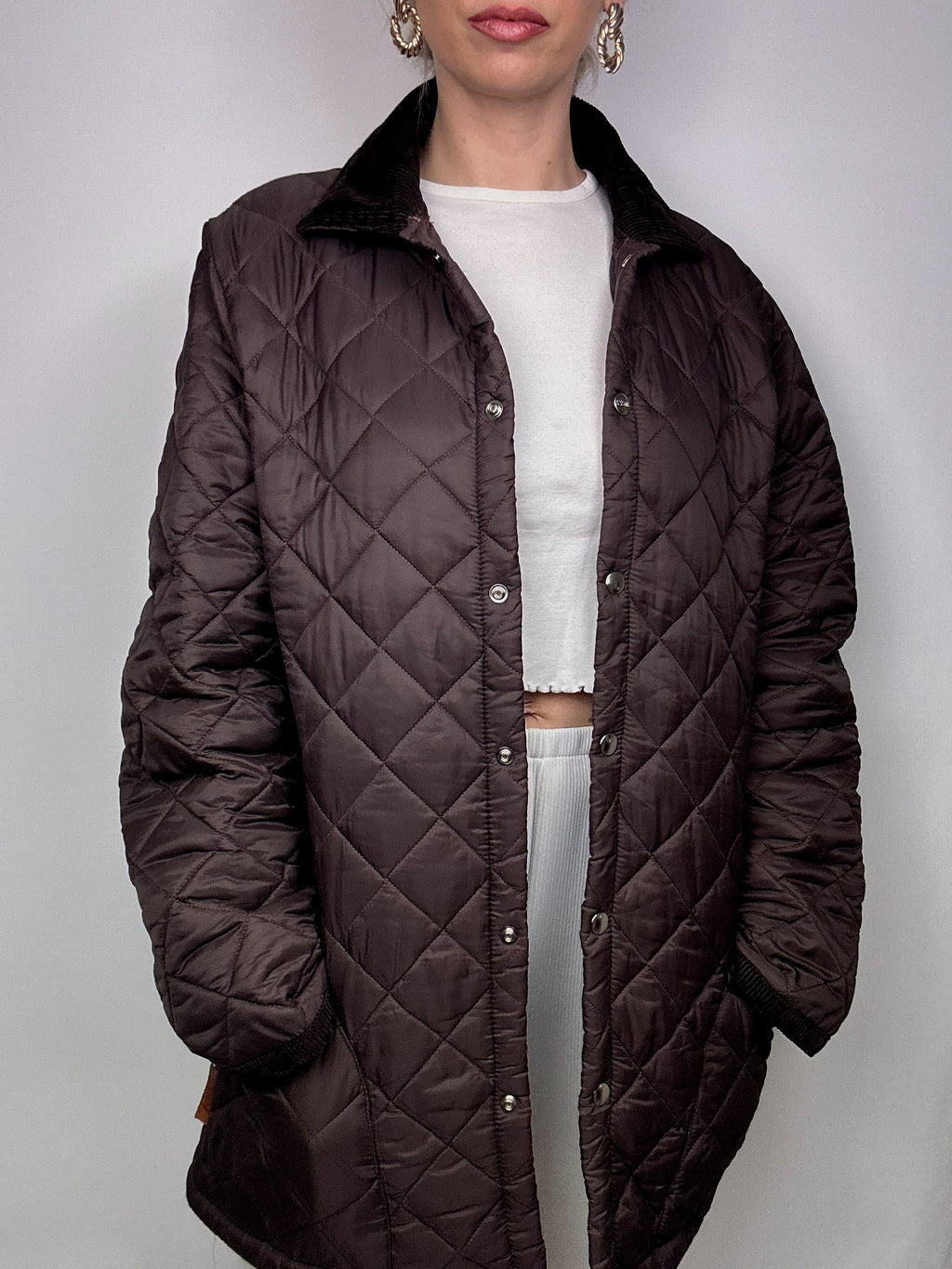 Vintage Brown Quilted Jacket