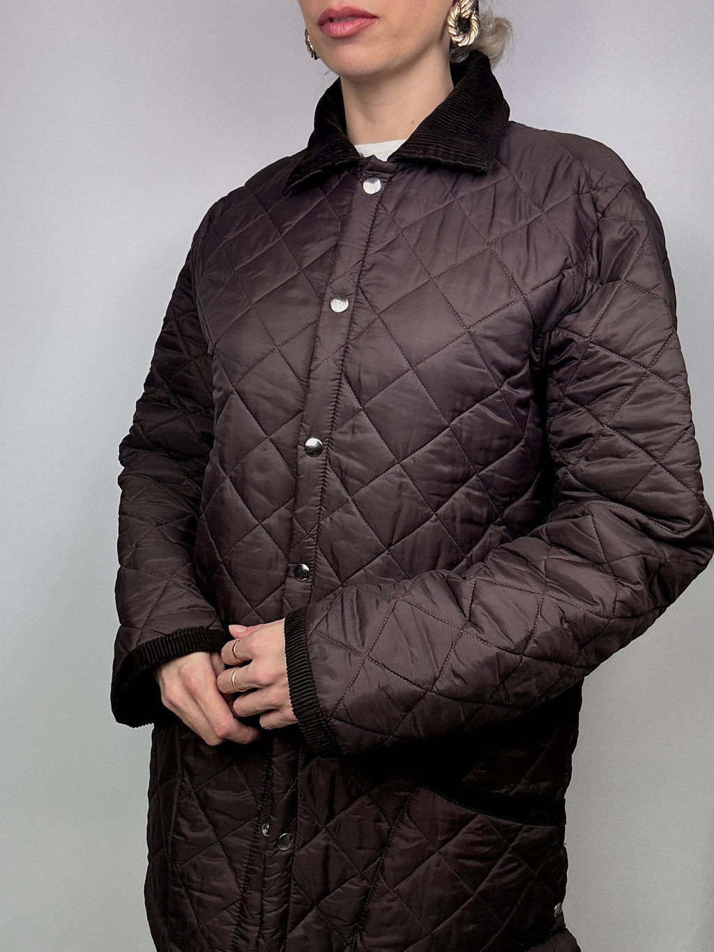 Vintage Brown Quilted Jacket