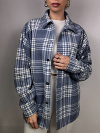 Fleece im Vintage-Karohemd-Stil