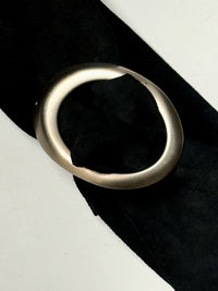 Ceinture en daim noire vintage