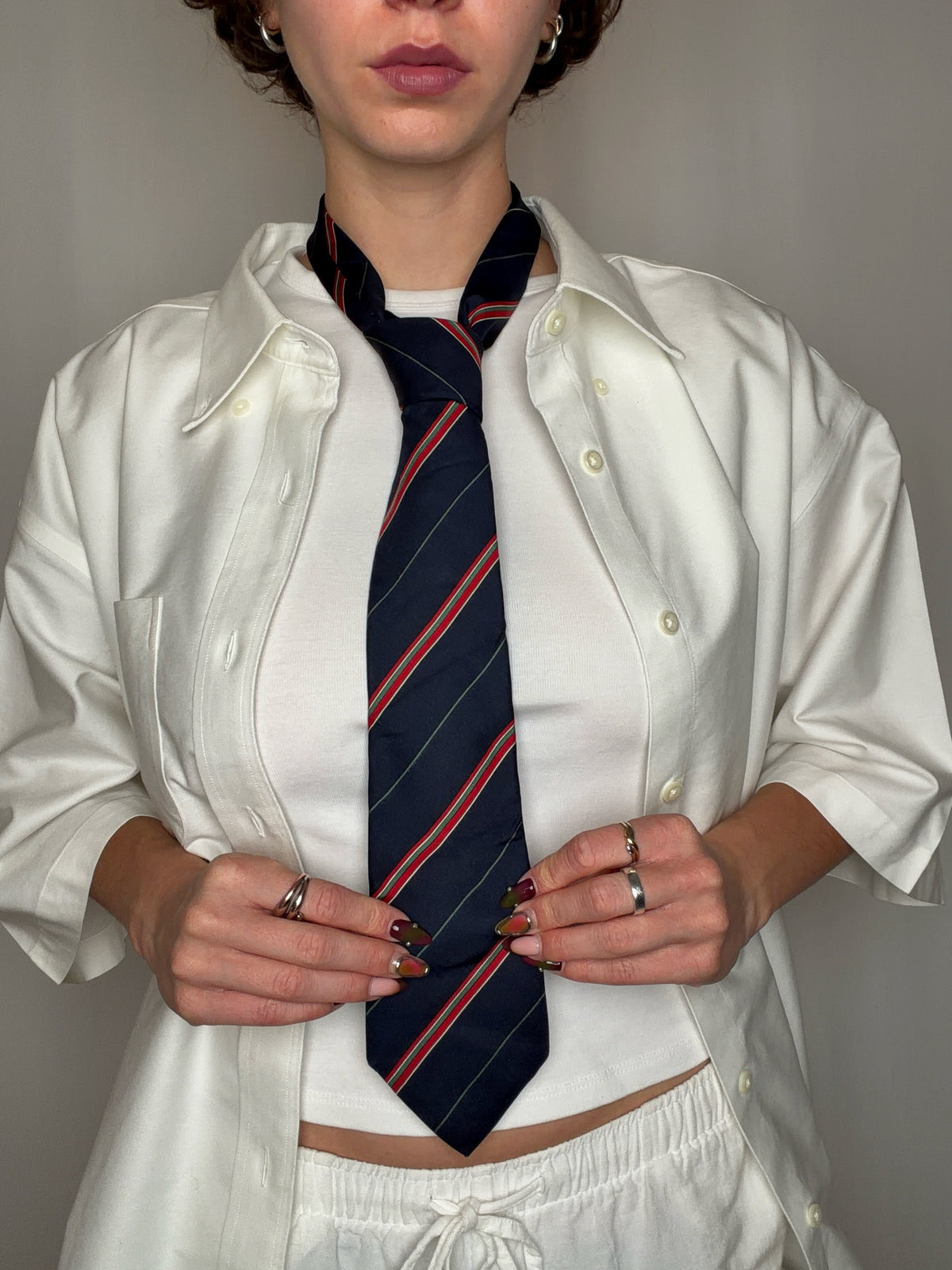 Cravate en soie vintage