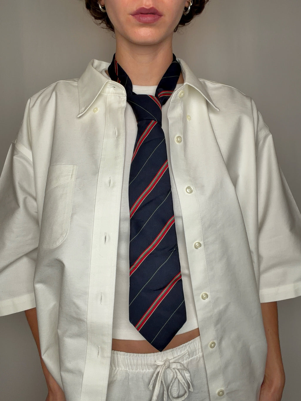 Cravate en soie vintage