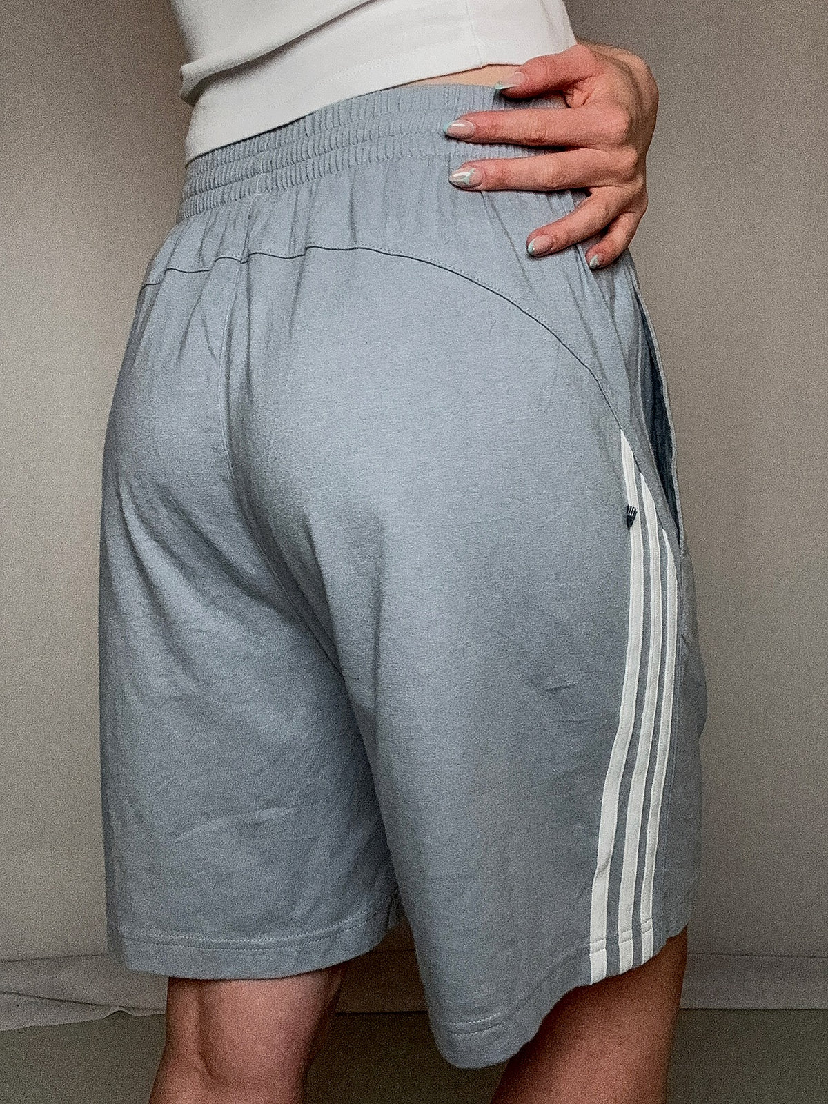 Short de sport gris adidas M vintage