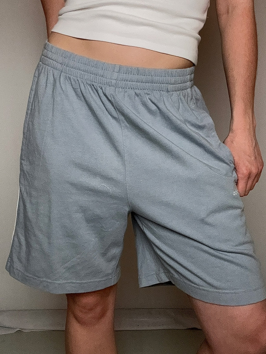 Short de sport gris adidas M vintage