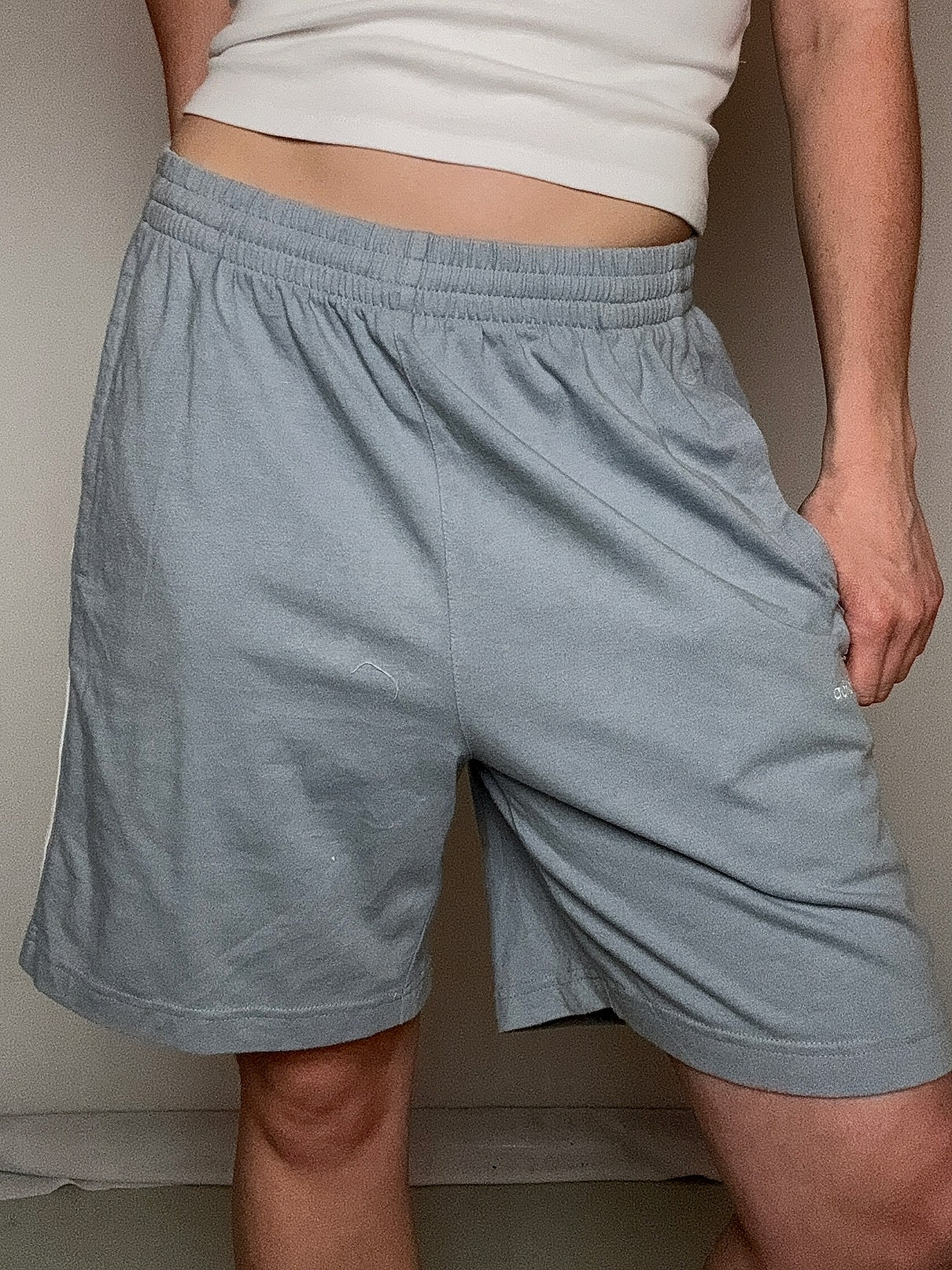 Short de sport gris adidas M vintage