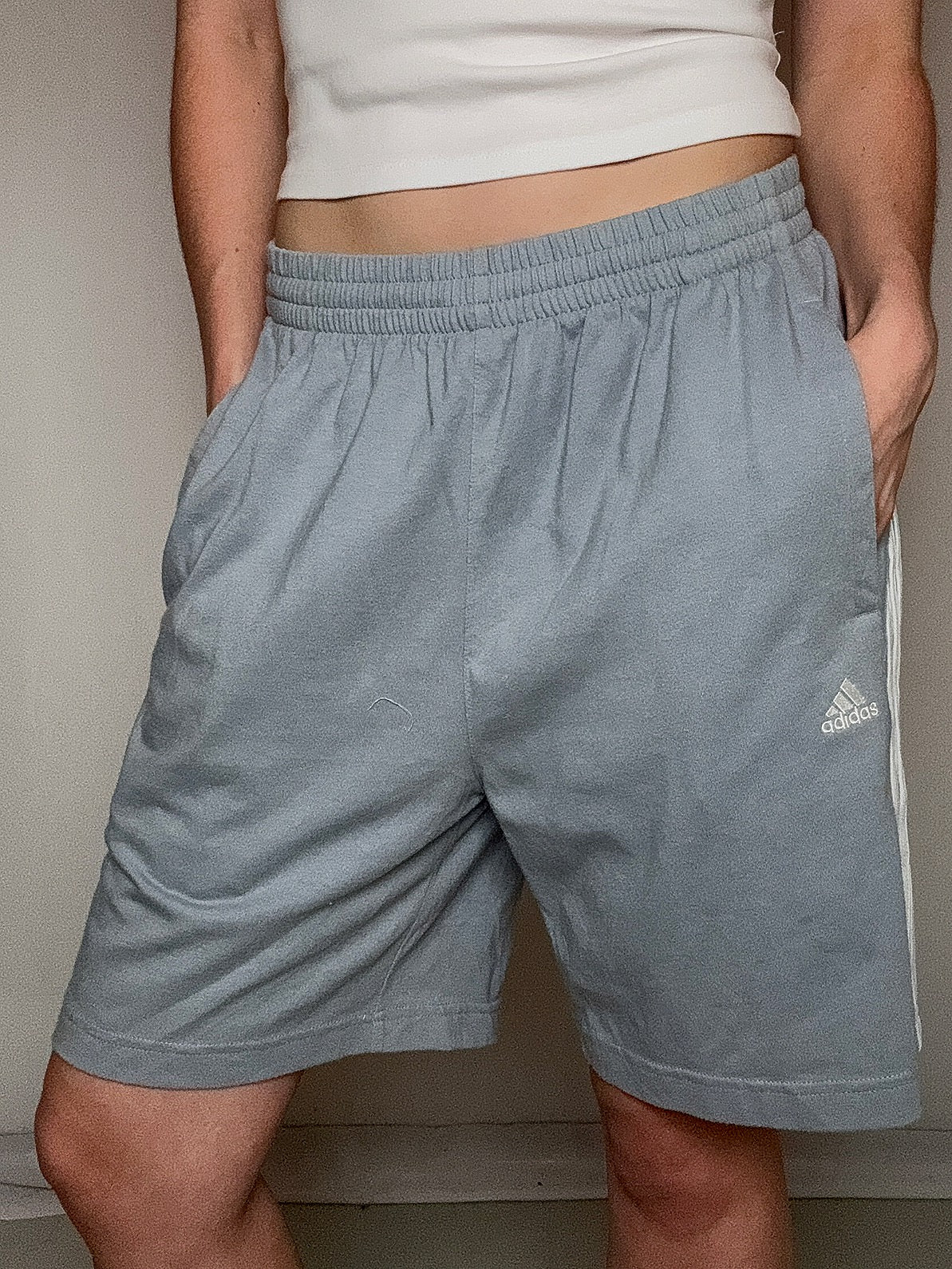 Short de sport gris adidas M vintage