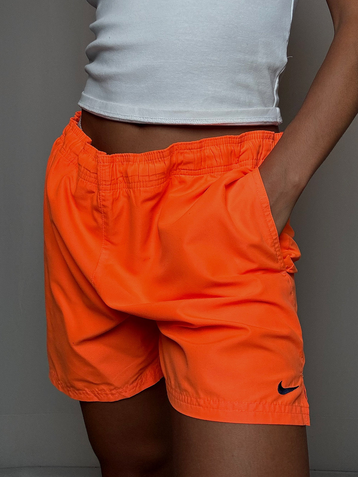 Short de sport orange Nike M vintage