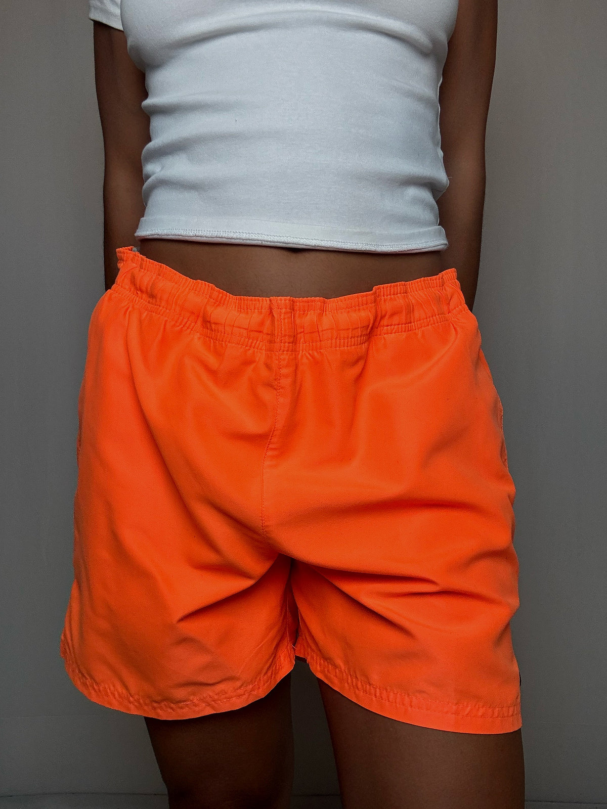 Short de sport orange Nike M vintage