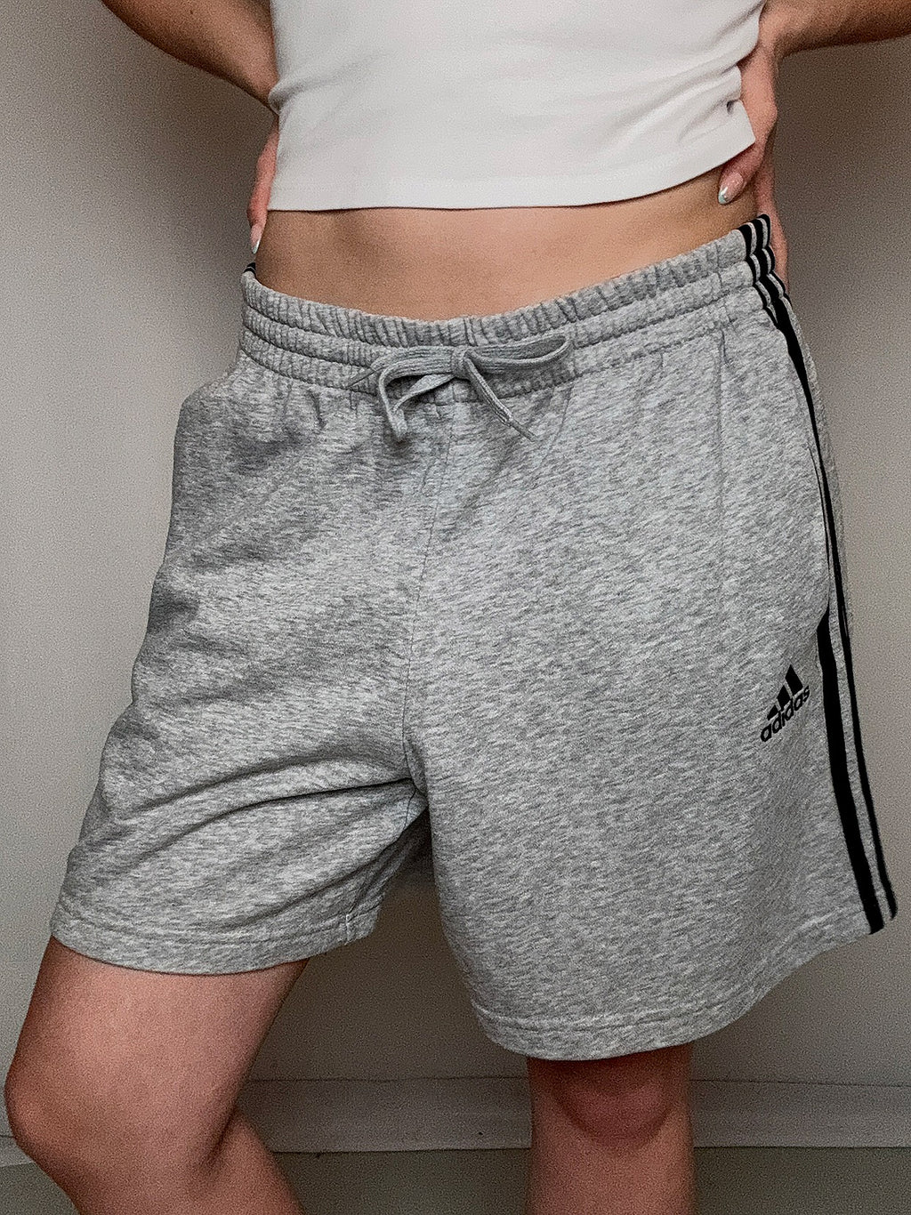 Short de sport gris adidas L vintage