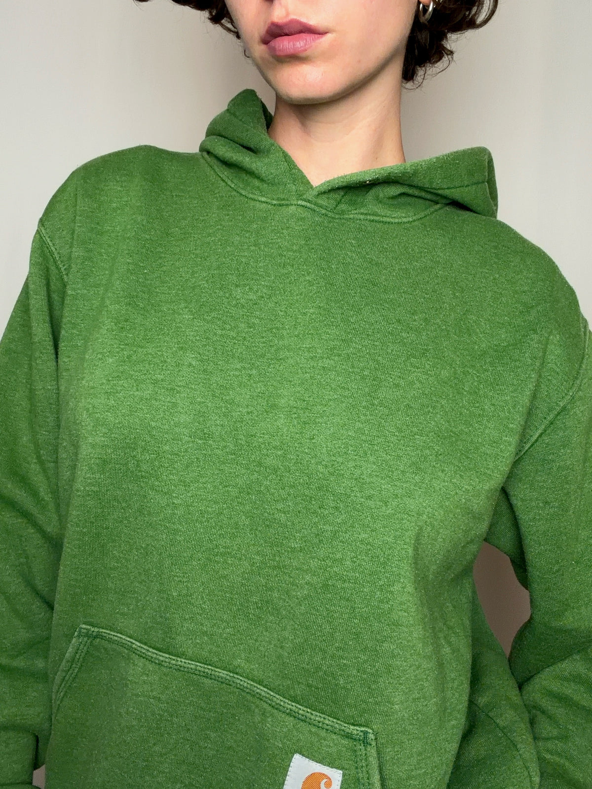 Hoodie vert Carhartt L vintage