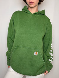 Hoodie vert Carhartt L vintage
