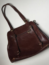Vintage Lederrucksack / -Handtasche