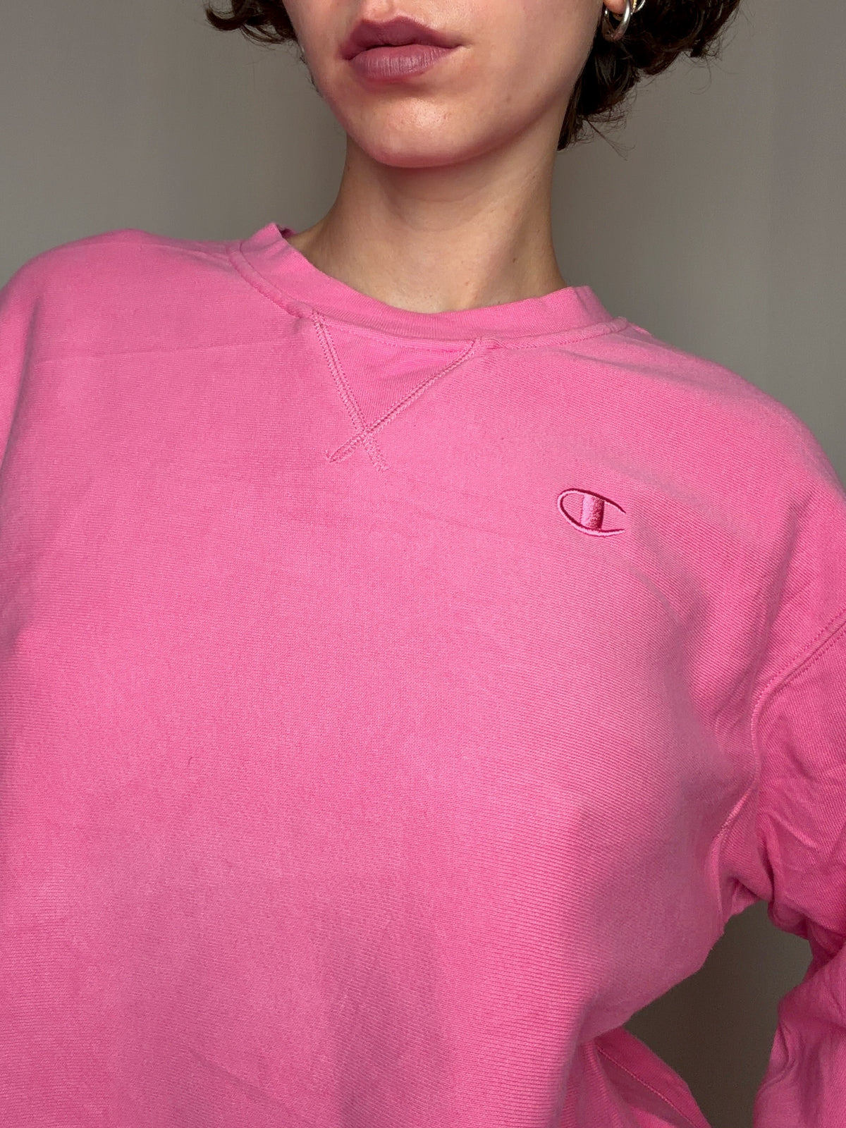 Sweat rose Champion XXL vintage