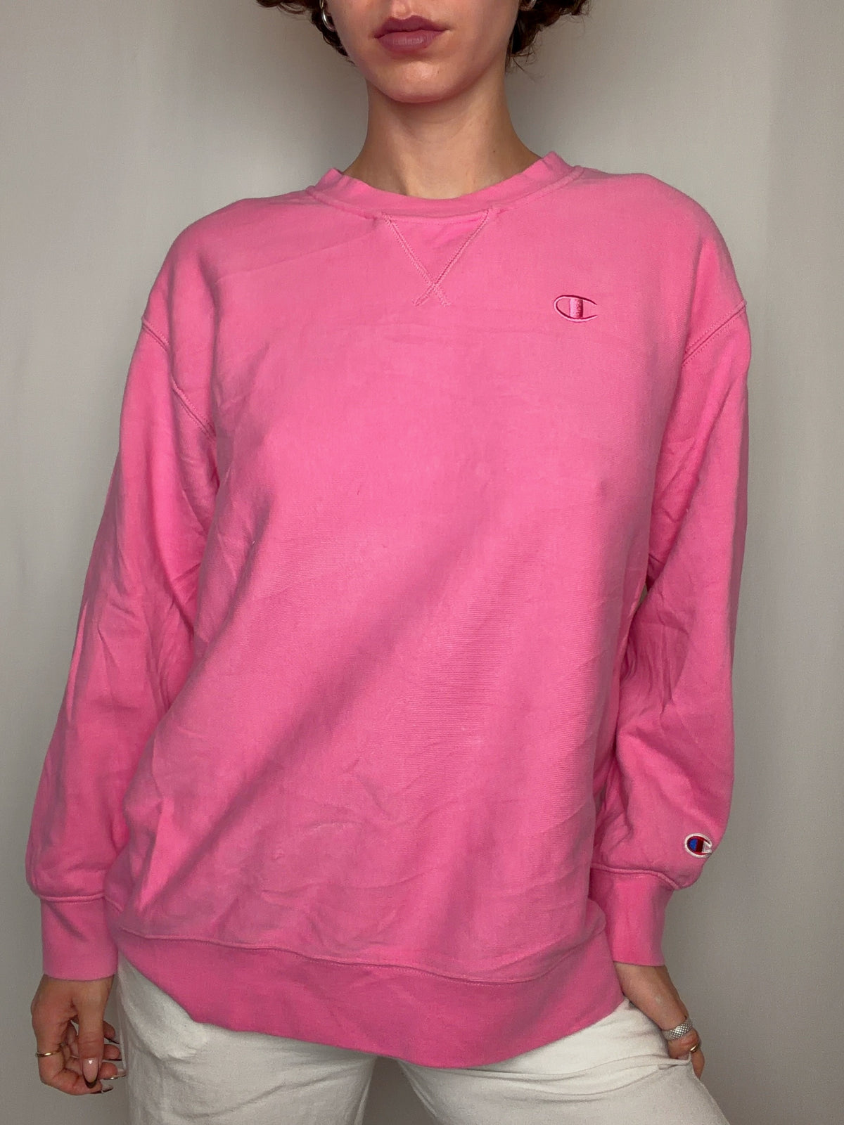 Sweat rose Champion XXL vintage
