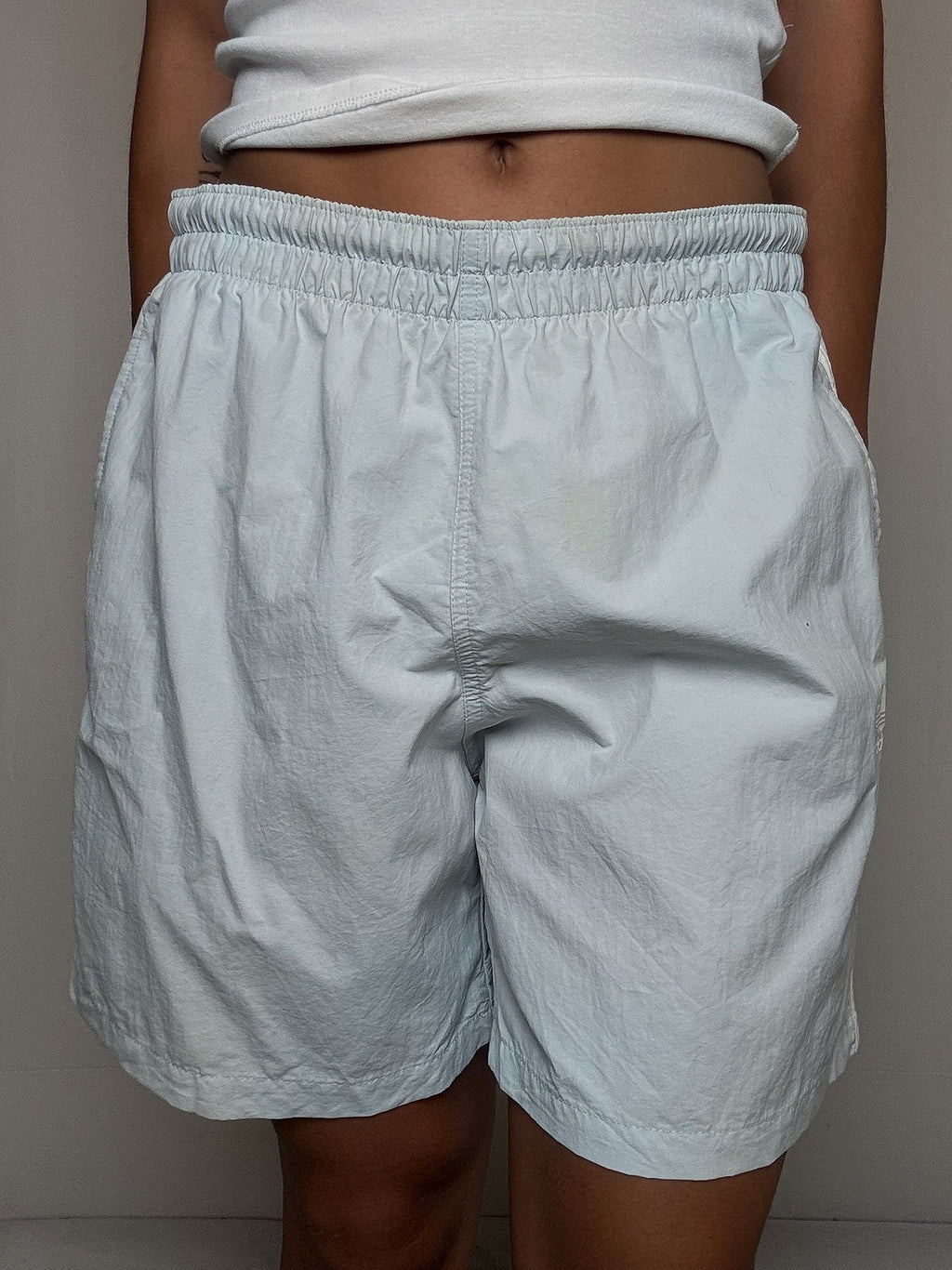 Short de sport gris Adidas L vintage