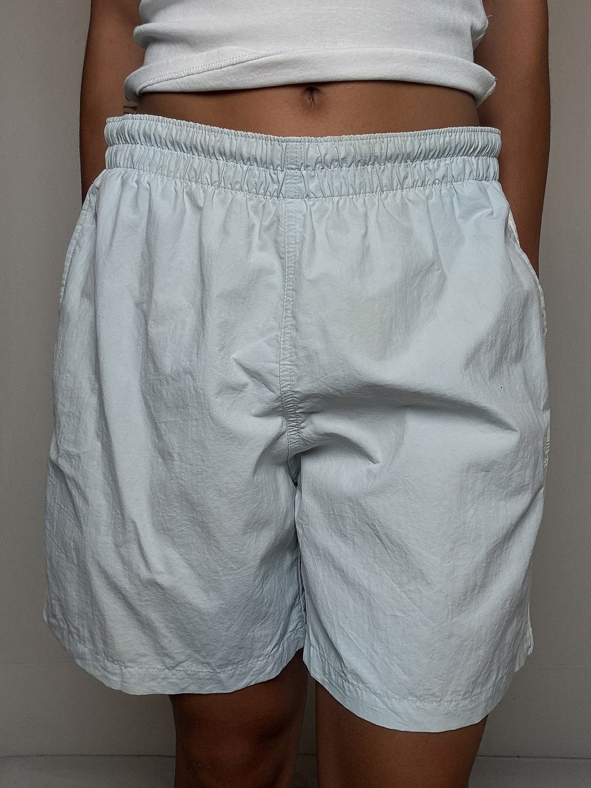 Short de sport gris Adidas L vintage
