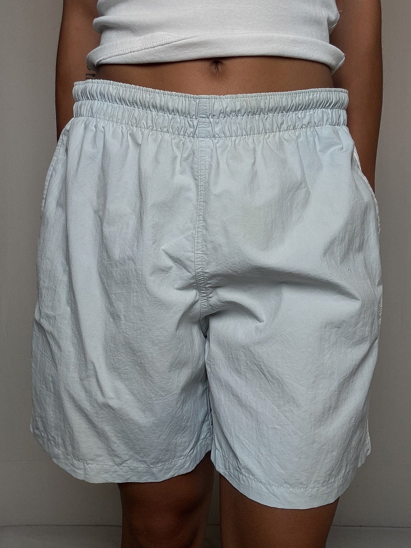 Short de sport gris Adidas L vintage