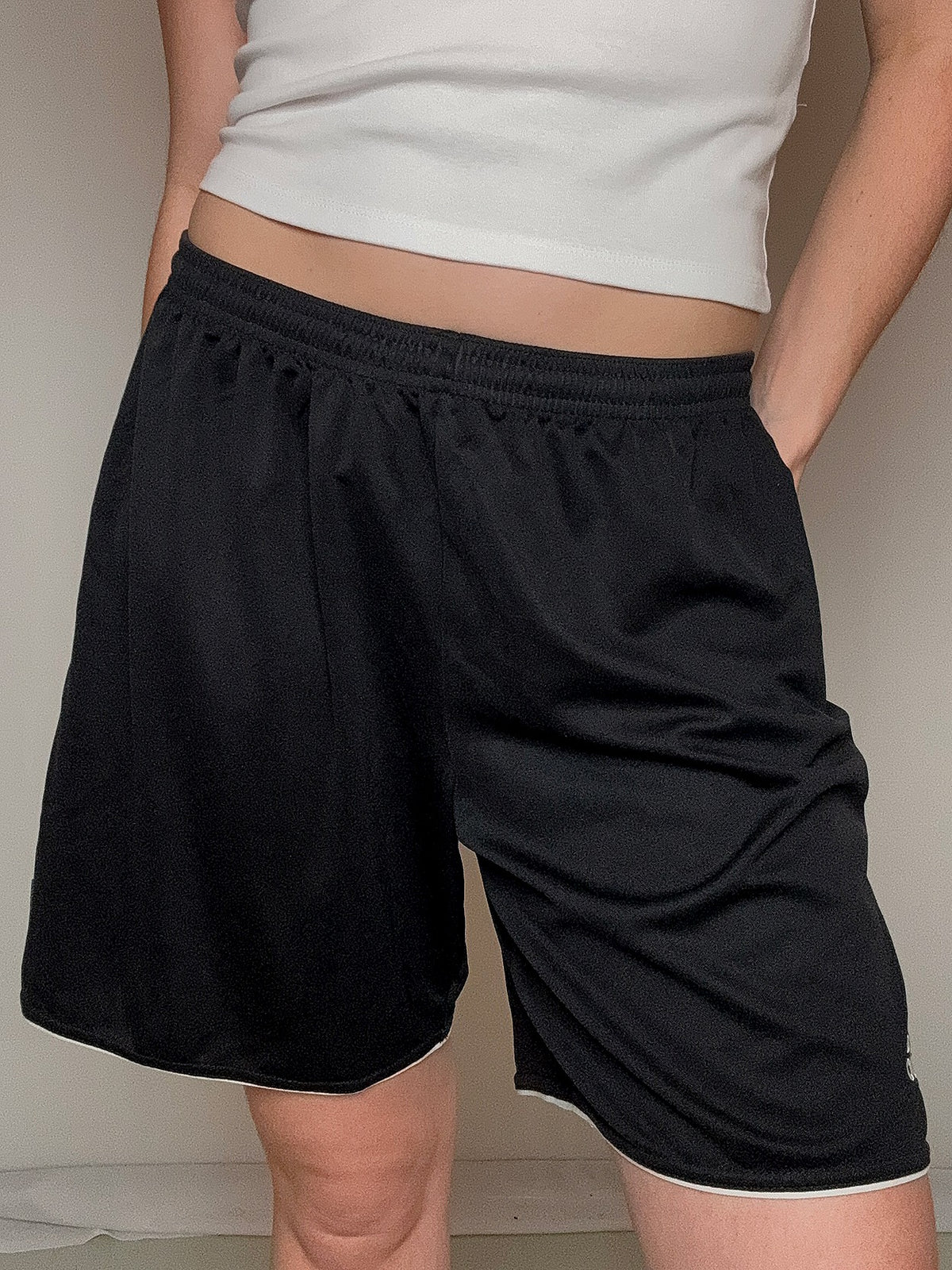 Short de sport rouge adidas L vintage