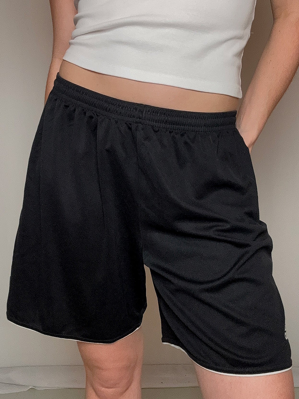 Short de sport rouge adidas L vintage