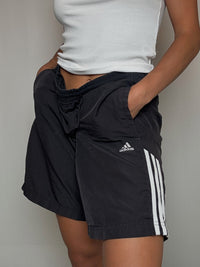 Short de sport noir Adidas L vintage