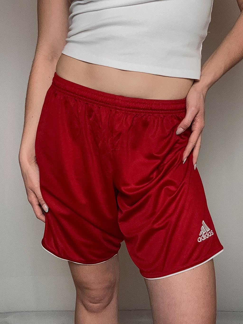 Short de sport rouge adidas M vintage
