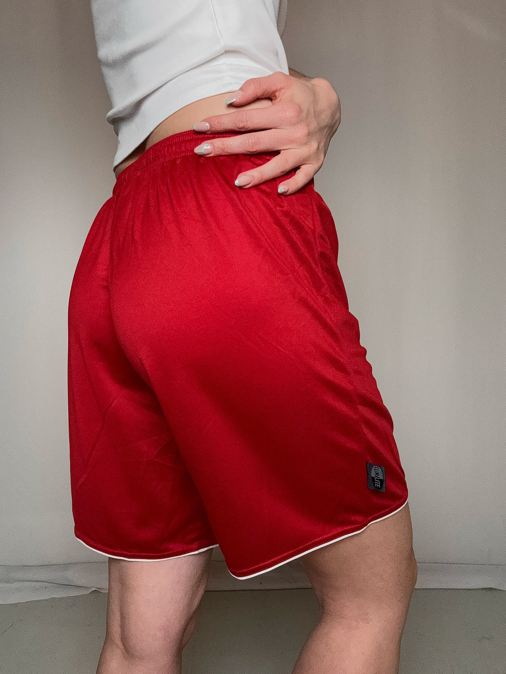 Short de sport rouge adidas M vintage