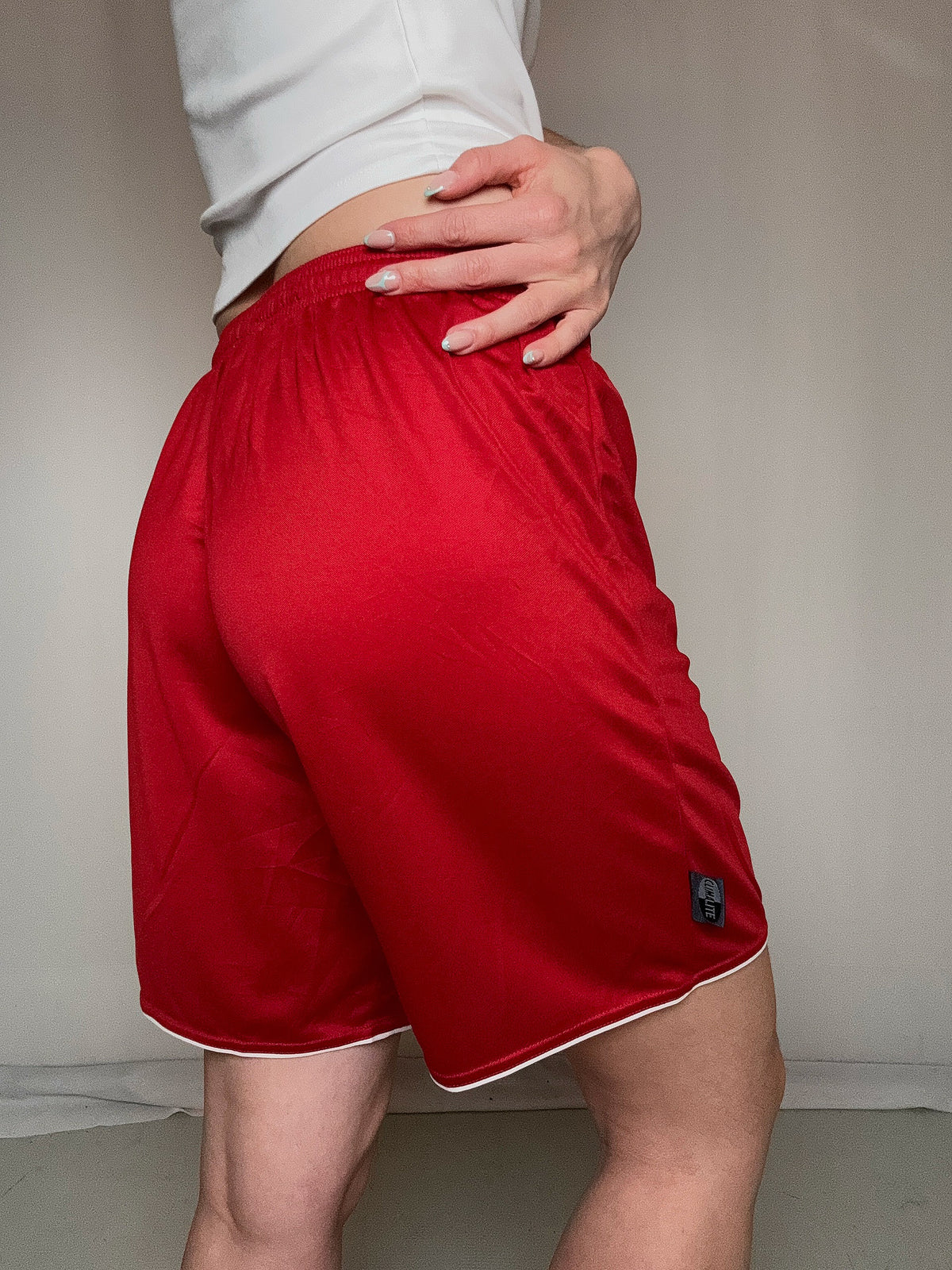 Short de sport rouge adidas M vintage