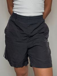 Short de sport noir Adidas L vintage