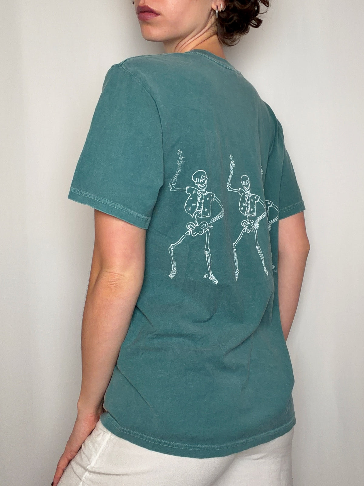 Tshirt vert délavé M vintage