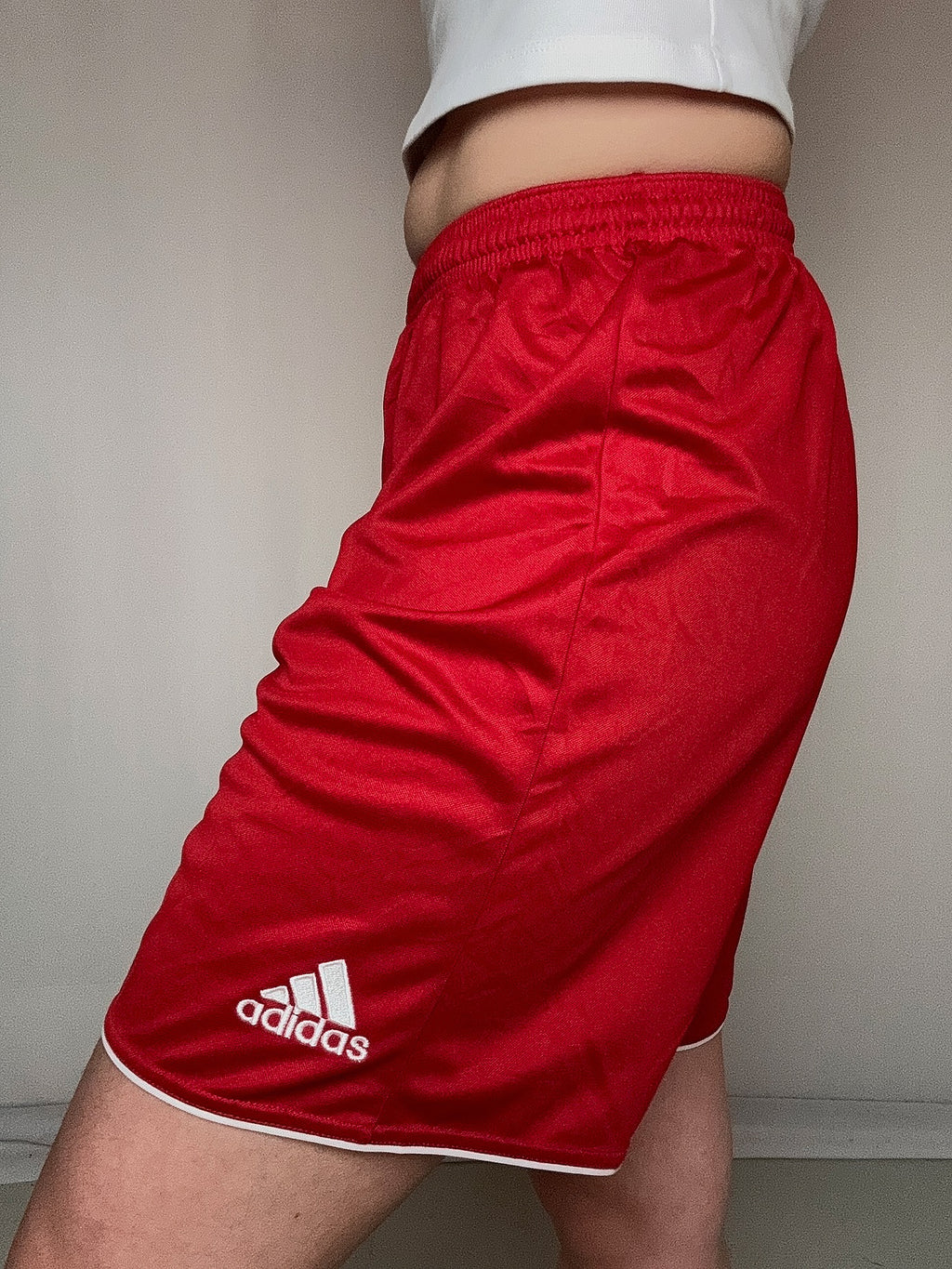 Short de sport rouge adidas M vintage