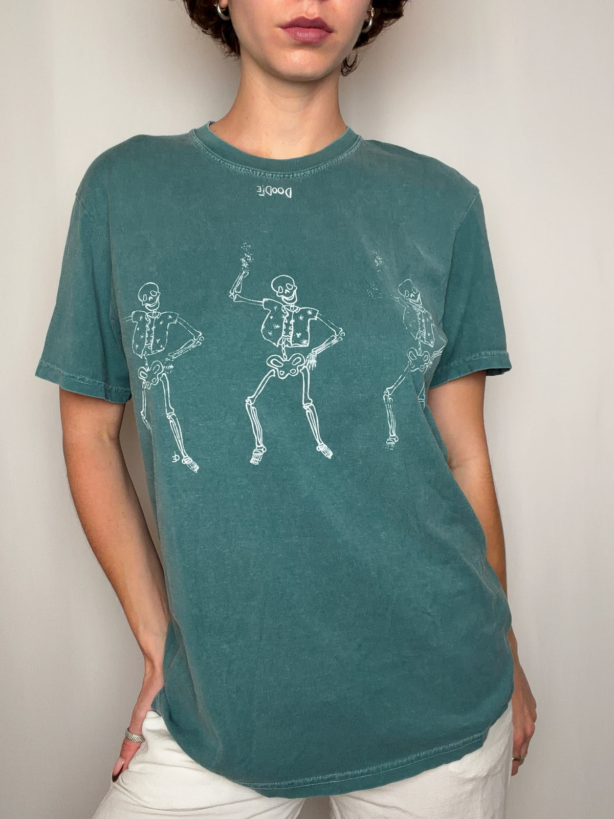 Tshirt vert délavé M vintage