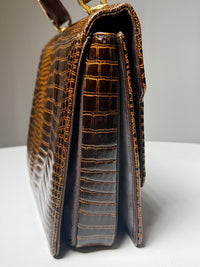 Vintage Ledertasche mit Prägung