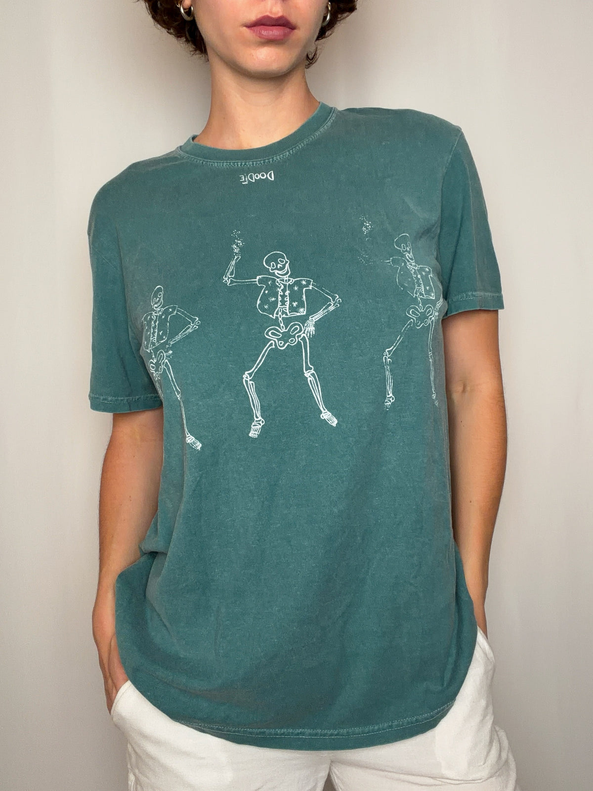 Tshirt vert délavé M vintage