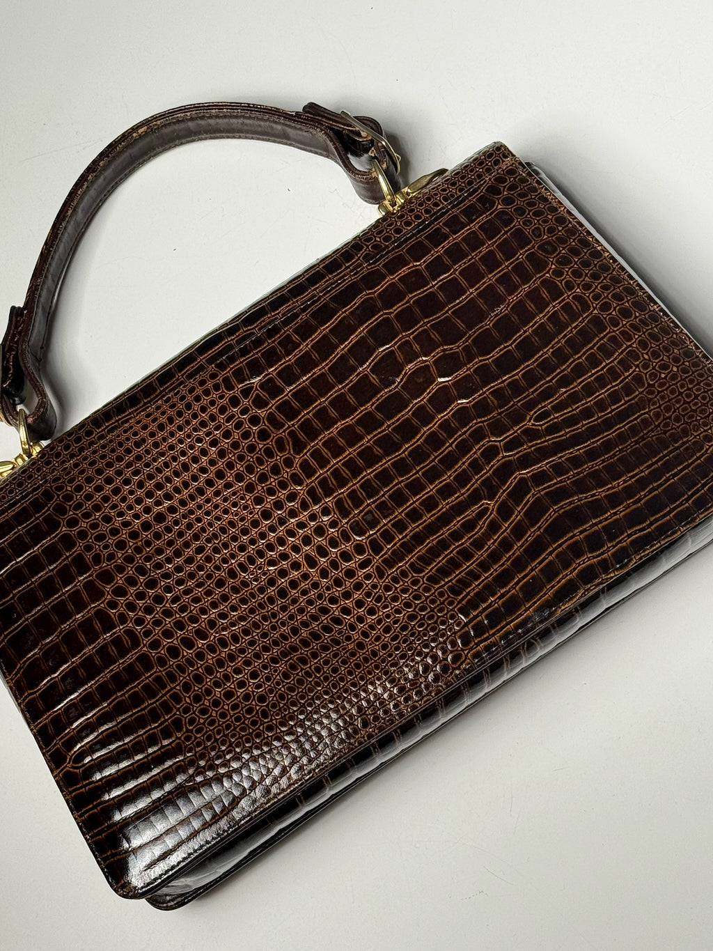 Vintage Ledertasche mit Prägung