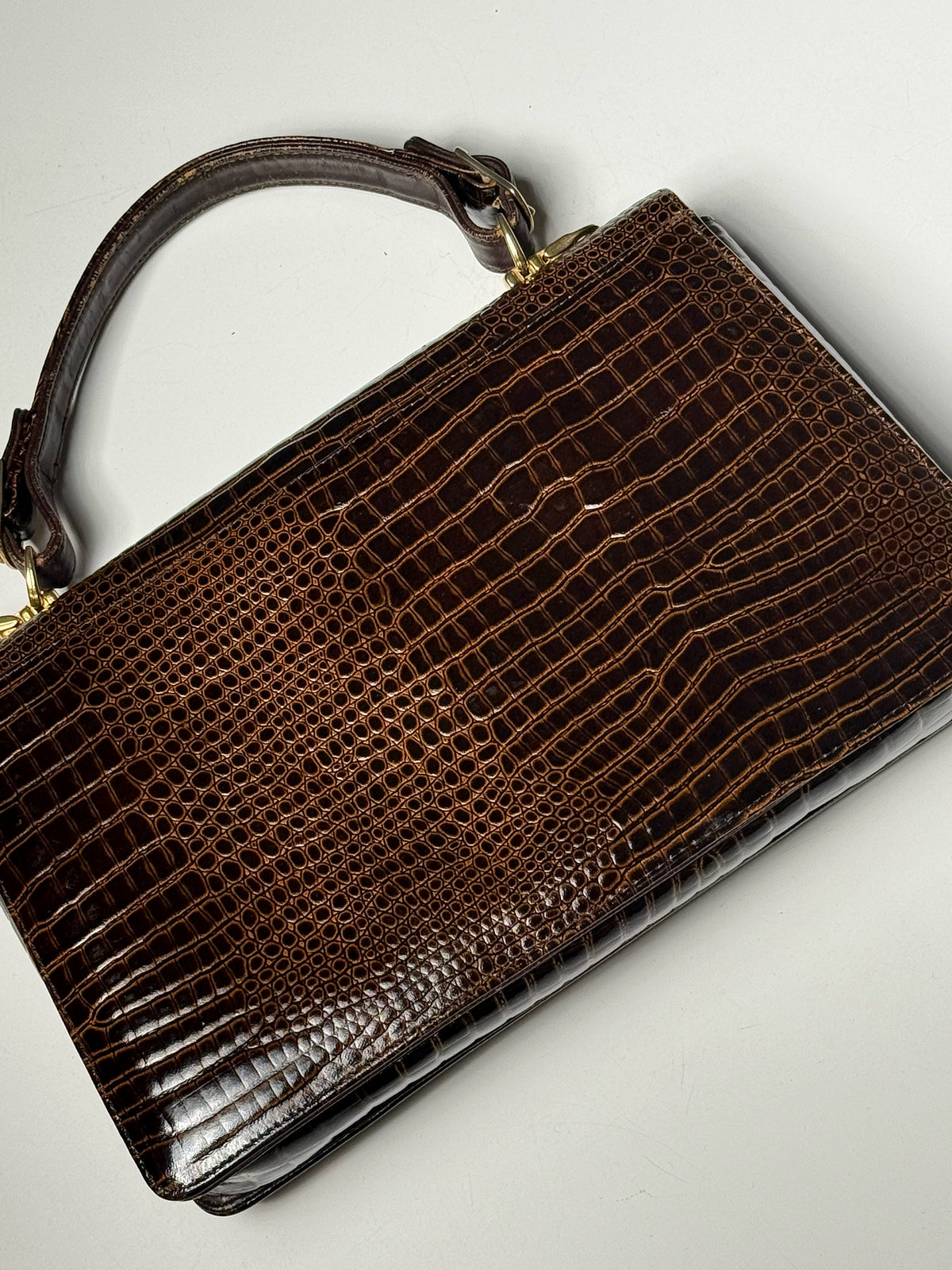 Vintage Ledertasche mit Prägung