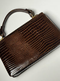 Vintage Ledertasche mit Prägung