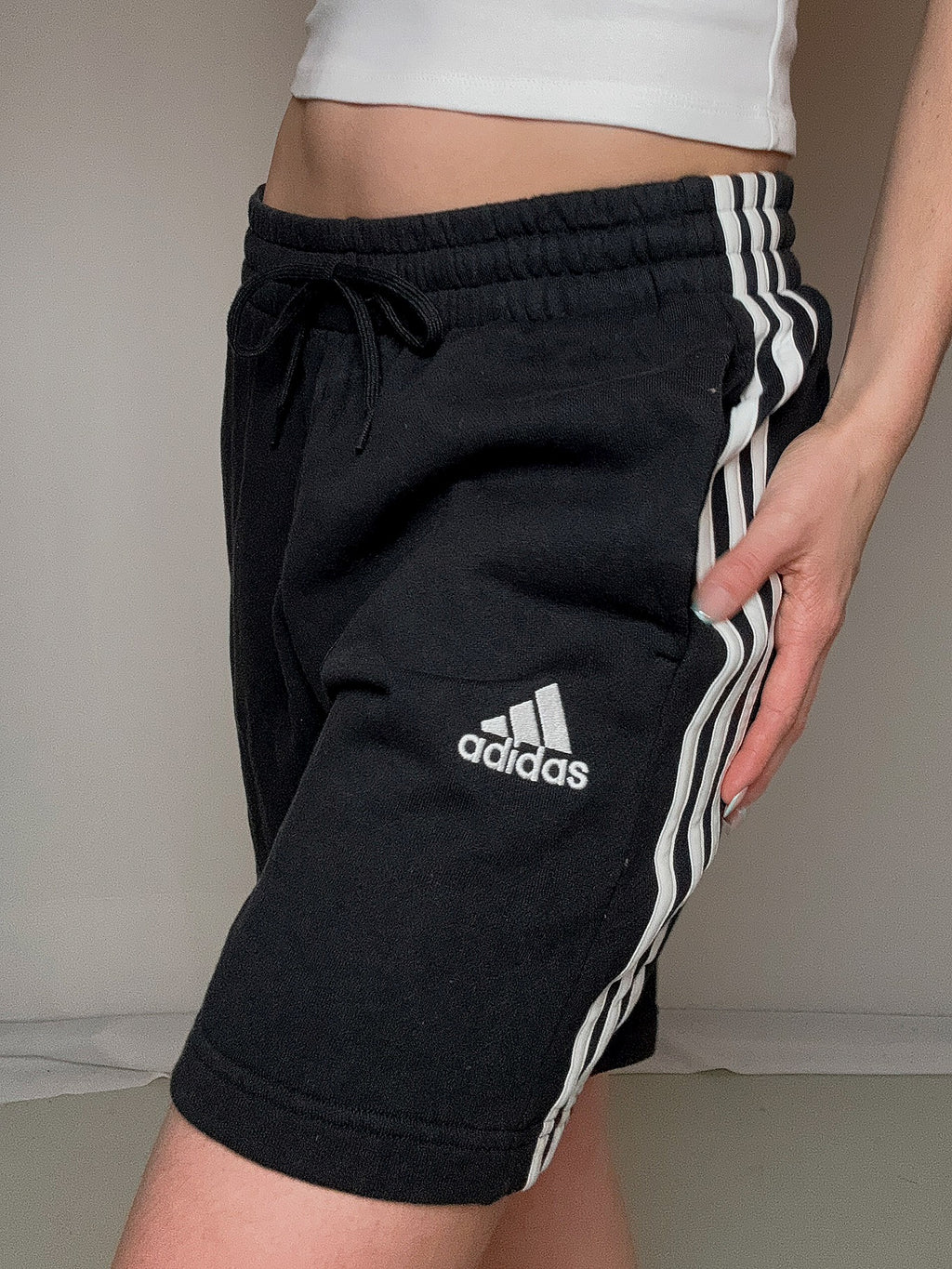 Short de sport noir adidas L vintage