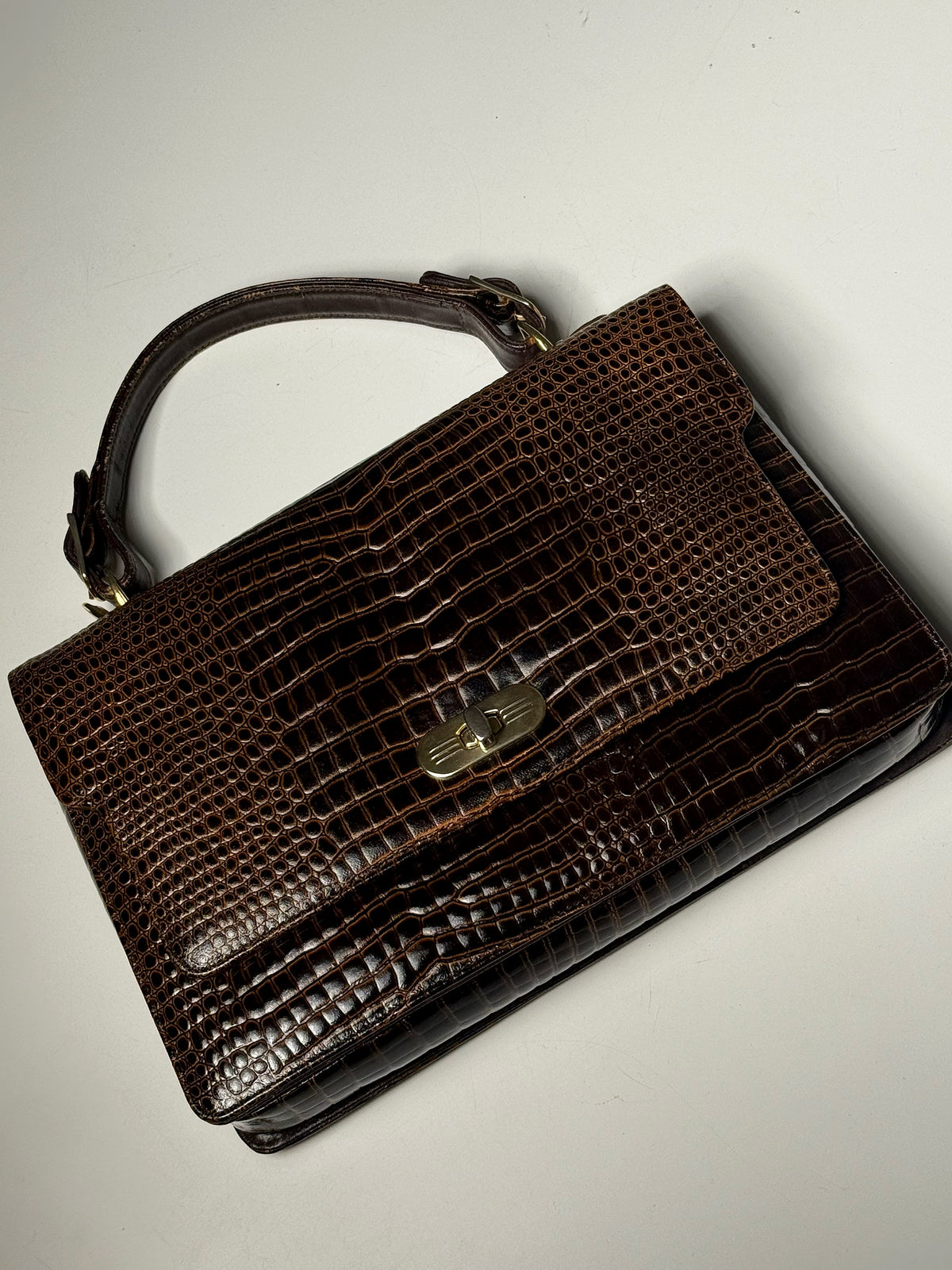 Vintage Ledertasche mit Prägung