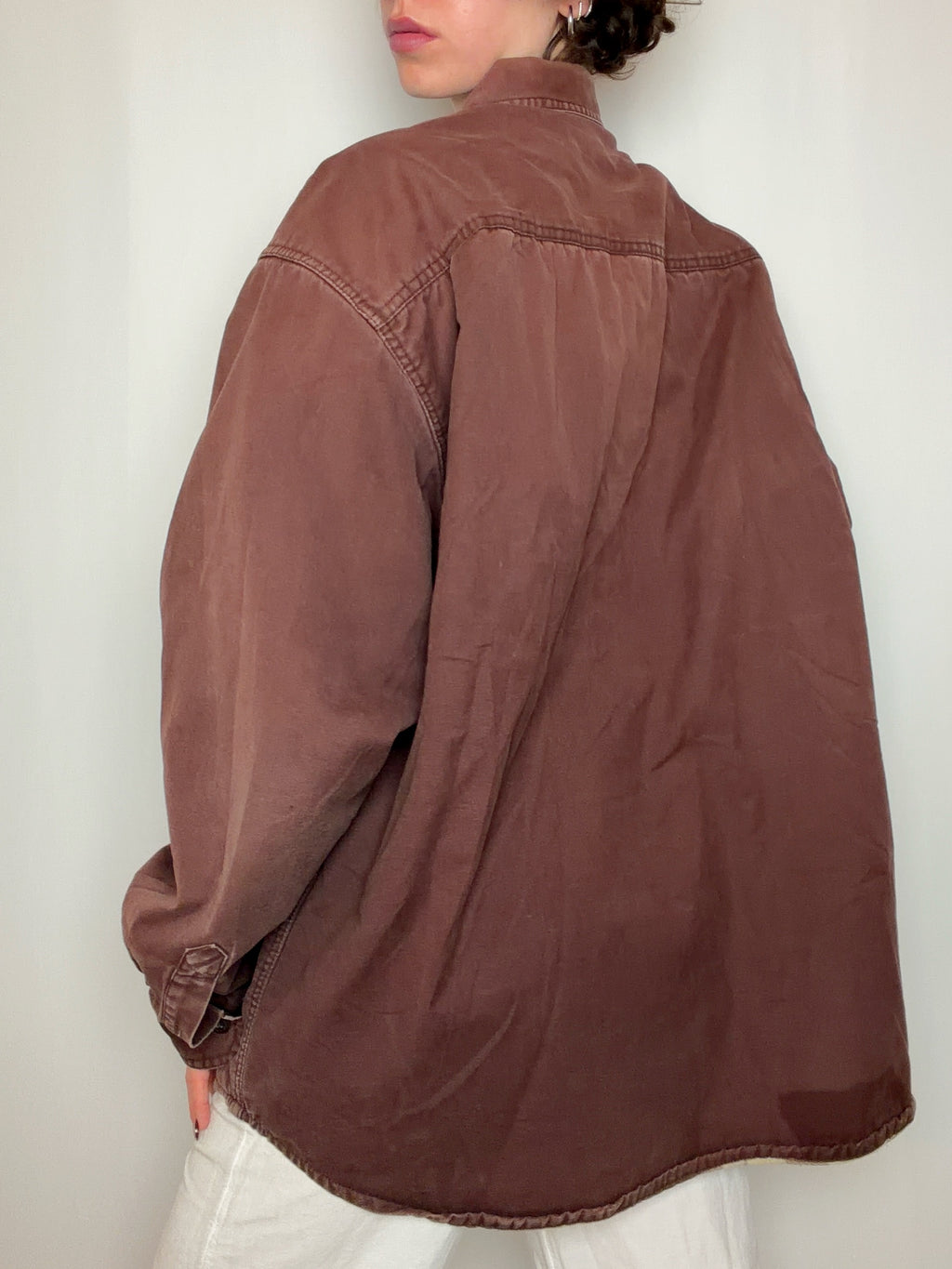 Surchemise doublée brune XL vintage