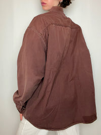 Surchemise doublée brune XL vintage