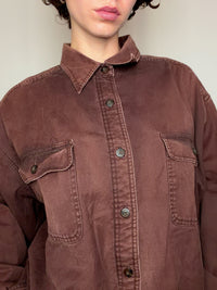 Surchemise doublée brune XL vintage
