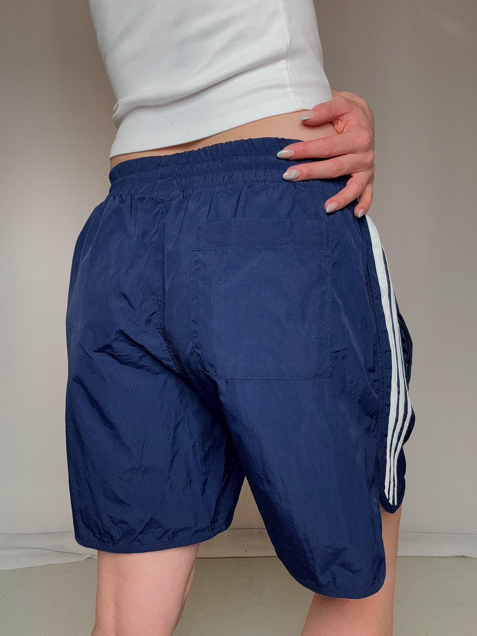 Short de sport marine adidas L/XL vintage